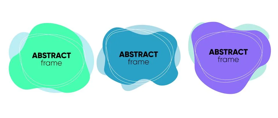 Set of abstract vector modern background. Geometric illustration template b.. Stock Illustration