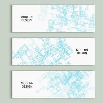 Set abstract vector pattern background Stock Illustration