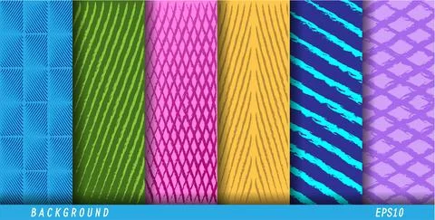 Set of abstract vector patterns for a wide range of applications, backgrounds Stock Illustration