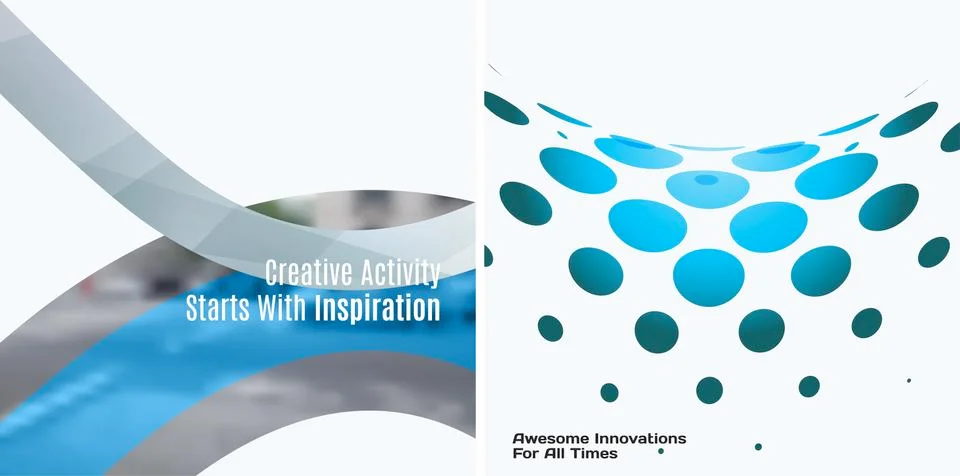 Set of abstract vector rounded design elements 스톡 일러스트