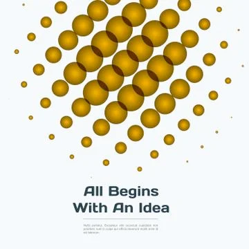 Set of Abstract vector yellow design rounds Stock Illustration