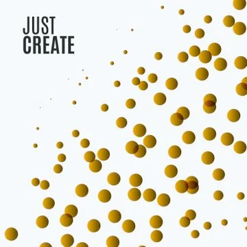 Set of Abstract vector yellow design rounds Stock Illustration