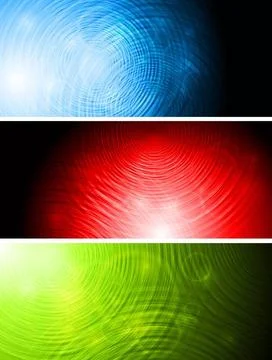 Set of abstract vibrant banners. Eps 10 vector Set of abstract vibrant ban... 스톡 사진