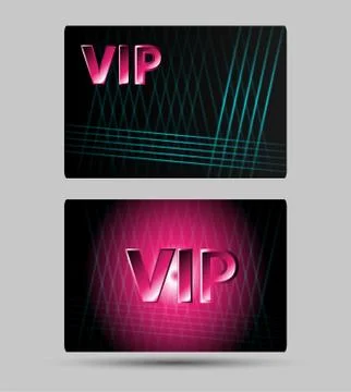Set of abstract Vip members only cards Stock Illustration