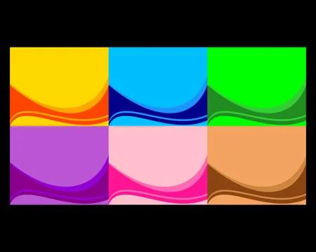 Set of Abstract wave background modern design ideas Stock Illustration