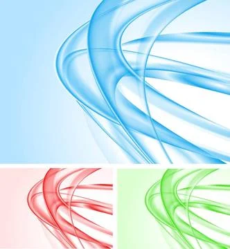 Set of abstract wave backgrounds. Vector eps 10 Set of abstract wave backg... 스톡 사진