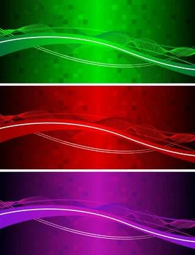 Set of abstract wavy banners Set of abstract wavy banners Copyright: xZoon... 스톡 사진