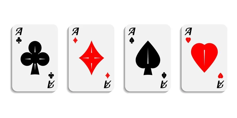 Set aces 02 Ilustração Stock