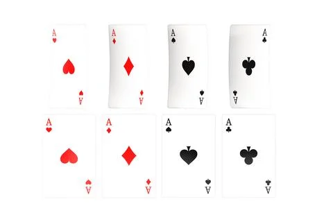 Set of Aces Poker Cards Stock-Illustration