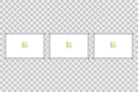 SET of Acrylic frames mockup in landscape glass plate, used for poster of p.. 스톡 일러스트