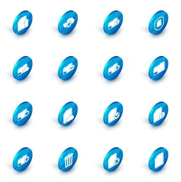 Set Add cloud, Unknown document folder, Document protection concept, Cloud イラスト素材
