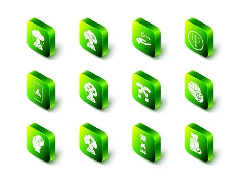 Set Addiction to the drug, Solution problem, Psychology, Psi, Sedative pills Stock Illustration