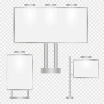 Set of advertising Stock Illustration