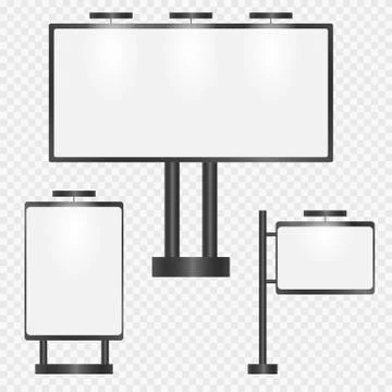 Set of advertising spots Illustrazione stock