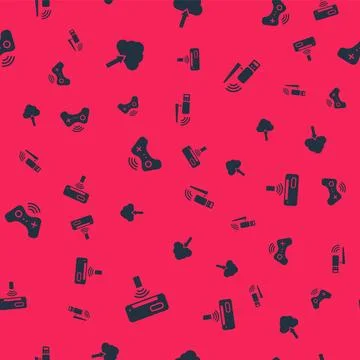 Set Air conditioner, Cloud upload, Wireless gamepad and Usb wireless adapte.. Stock Illustration