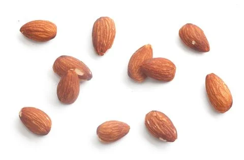 Set of almond Foto stock