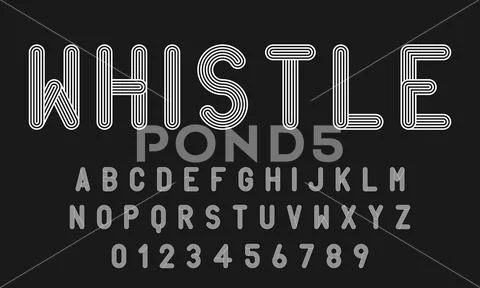 Set of alphabets font modern design with lines Illustration #115672244