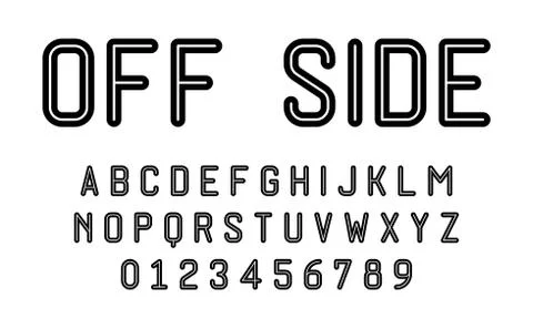 Set of alphabets font modern design Stock Illustration