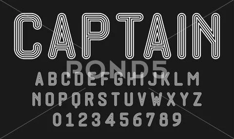 Set of alphabets font modern design with lines: Graphic #124326293