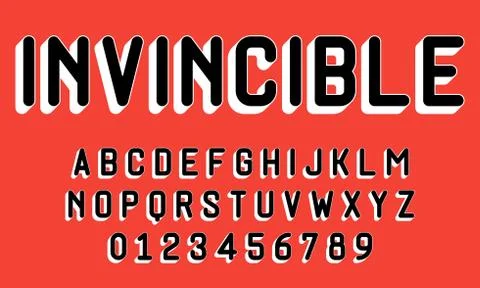 Set of alphabets font modern design 3D concept Stock Illustration