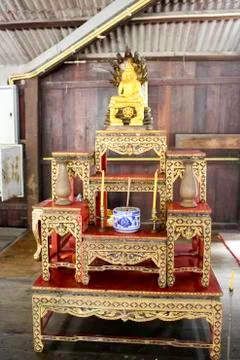 Set of altar table Foto stock