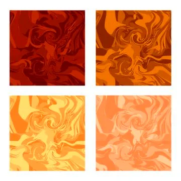Set of amber textures Stock Illustration