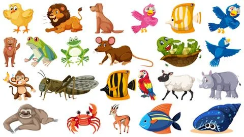 Set of animal character イラスト素材