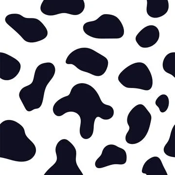 Set of animal pattern for textile design. Seamless pattern of dalmatian or co Stock Illustration