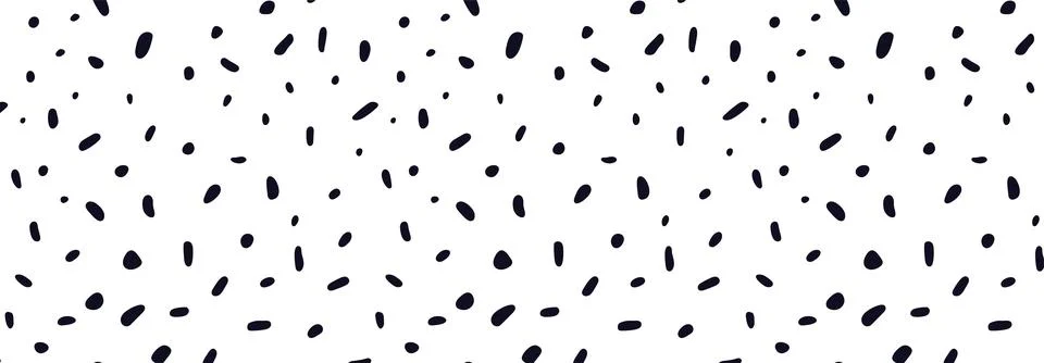 Set of animal pattern for textile design. Seamless pattern of dalmatian or co Stock Illustration