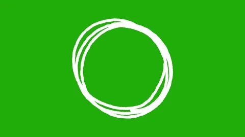 Set of Animated Hand Drawn Circles elements pack. Stock Footage 312437628