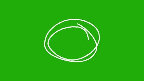 Set of Animated Hand Drawn Circles elements pack. Stock Footage 312437638