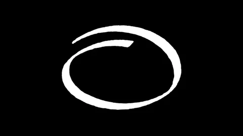 Set of Animated Hand Drawn Circles elements pack. Stock Footage 312437639