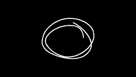 Set of Animated Hand Drawn Circles elements pack. Stock Footage 312437675