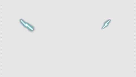 Set of animated lightning effect. Video clip with alpha channel. Video stock 301066534