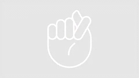 Set of animated line icons representing aggression Stock Footage 276463183