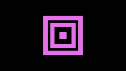 Set Of Animated Squares Rippling On Black Background Stock Footage 130332939