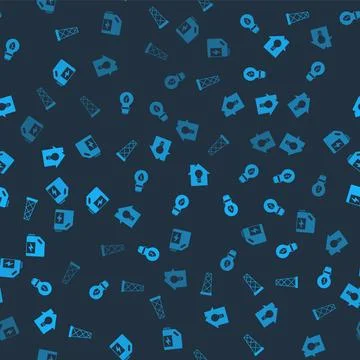 Set Antenna, Light bulb with leaf, Smart house and light and Eco fuel canister イラスト素材