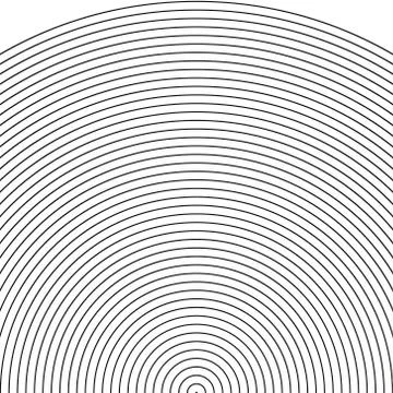 Set arc - sonar Illustrazione stock