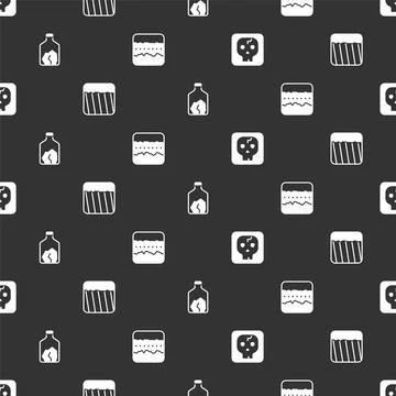 Set Archeology, Ground, Ore mining and Soil ground layers on seamless pattern Illustrazione stock
