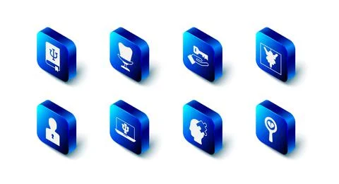 Set Armchair, Solution to the problem, Rorschach test, Broken heart divorce Illustrazione stock