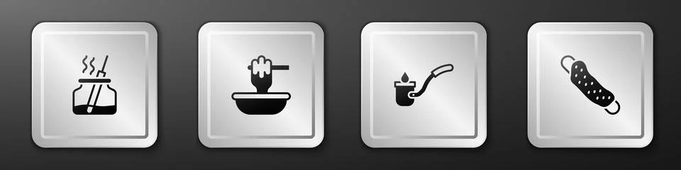 Set Aroma diffuser, Honey dipper stick with bowl, Sauna ladle and Washcloth.. Stockillustratie