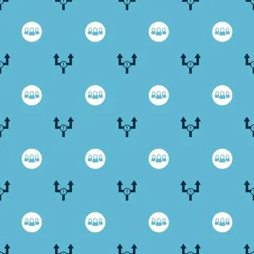 Set Arrow and Project team base on seamless pattern. Vector イラスト素材