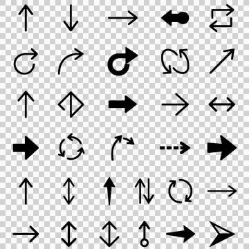 Set of Arrow Icons Иллюстрация