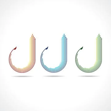 Set of arrow logo vector Stock Illustration