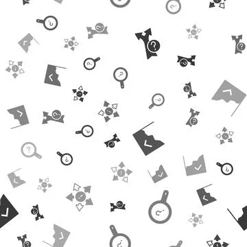 Set Arrow, Unknown search, Financial growth increase and Many ways directional 스톡 일러스트