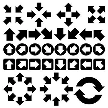 Set of arrow vector Stock Illustration