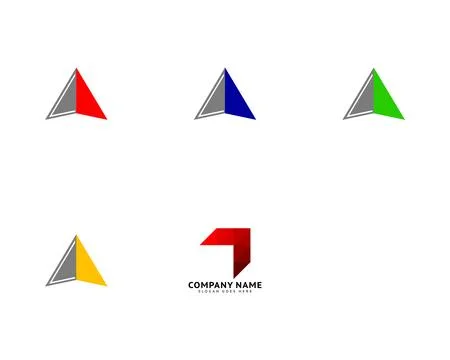 Set of Arrow vector illustration icon logo template Stock Illustration