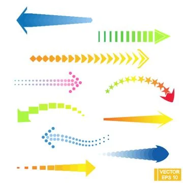 Set of arrows and pointers Иллюстрация