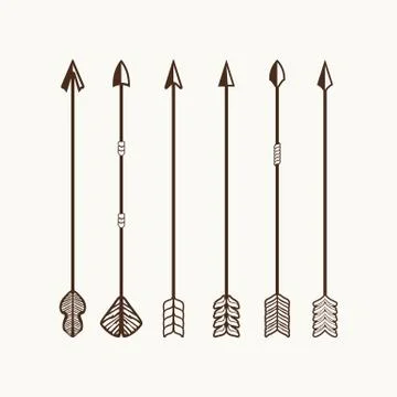 A set of arrows. Elements for illustrations and logos Stock Illustration