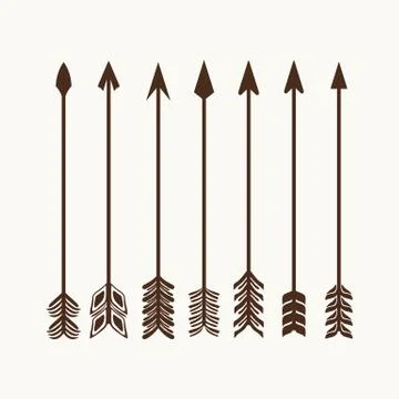 A set of arrows. Elements for illustrations and logos Stock Illustration